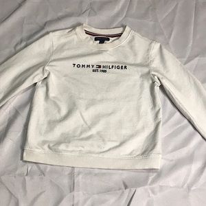 Tommy Hilfiger white sweater used for kids